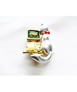 Danecraft Silver - Plated Cat and Computer Mouse Pin Brooch - €8,55 EUR