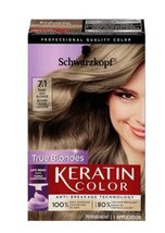 Schwarzkopf True Blondes Keratin Color Perm Hair Color, #7.1 Dark Ash Bl... - $16.95