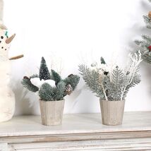 SUPREME 2PCS Mini Xmas Tree Tabletop Decor Artificial Indoor Holiday - $103.86 MXN SUPREME 2PCS Mini Xmas Tree Tabletop Decor Artificial Indoor Holiday - $103.86 MXN