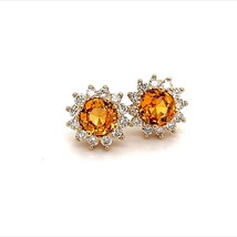 Natural Sapphire Diamond Earrings 14k Y Gold 1.48 TCW Certified $4,950 211354 - £1,174.87 GBP