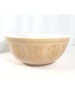 Vintage Pyrex 404 Tan Gold Hex Signs 4 Qt Promotional Mixing Bowl 1960s ... - $20.00