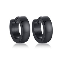 Vnox Men Unisex Stainless Steel Small Hoop Huggie Earrings Ear Accessory - £6.98 GBP