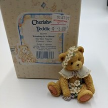 Cherished Teddies &quot;Friendship is in Bloom&quot; 1993 May Bear Figurine #914797 - £11.00 GBP