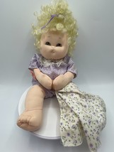 Vintage Applause Monica Pirouette Doll With China Blanket 1988 Curly Blo... - $9.49