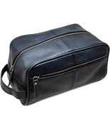 jaald Men&#39;s Genuine Leather Toiletry Bag Waterproof Dopp Kit Shaving Bag... - $40.00