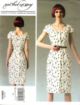 Vogue V1350 Rachel Comey Fitted Lined Dress Misses 14 - 22 UNCUT Pattern - $19.69