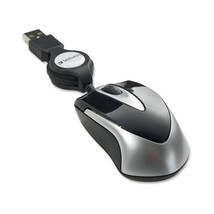 Verbatim 97256 Optical Mini Travel Mouse Black Retractable Cord 97256 - $32.08