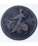1731 Grande-Bretagne 1/2 Penny (F) Fin État, Km #566 - €52,58 EUR
