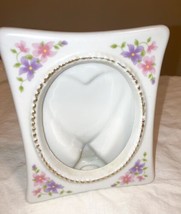Vintage porcelain Picture Frame free standing  HEART on back - £13.08 GBP