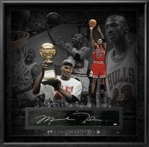 Michael Jordan Autographed Chicago Bulls Gu Floor 36&quot; X 36&quot; Display Uda Le 1/23 - $39,995.00