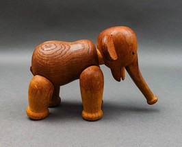 Kay Bojesen Denmark Vintage Mid Century Articulated Wood Teak Elephant Figurine - $349.99