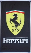 Ferrari Flag Black Vertical 3X5 Ft Polyester Best Flag Collector - £14.61 GBP