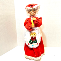 Rare Vintage Christmas Mrs Claus Musical Light Up Christmas Decoration 18 inch - £27.82 GBP