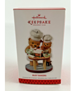 Hallmark Keepsake Christmas Ornament Busy Bakers 2013 Teddy Bear Gingerb... - $19.75