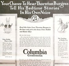 Columbia Grafonola 1918 Antique Advertisement Record Player XL Full Page... - £31.23 GBP