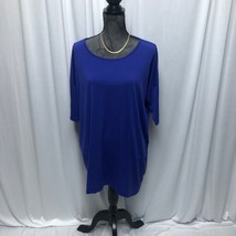 LuLaRoe Irma Top Womens Large Blue Comfy Tunic Shirt - £10.20 GBP