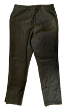 Charter Club Women&#39;s Striped Pants Trousers Workwear Size 10 Dark Gray - $19.79
