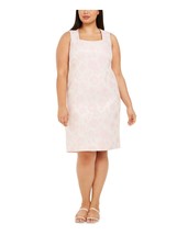 New Kasper Pink Floral Sheath Dress Size 18 W Women - £62.64 GBP