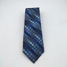 George Mens Formal Necktie 57&quot; x3.25&quot; Blue Neck Tie New 100% silk - £15.79 GBP