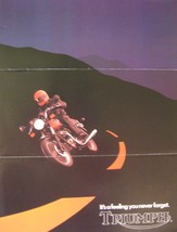 1982 Triumph Motorcycle Brochure 750 Bonneville Royal Executive, Original - $18.16