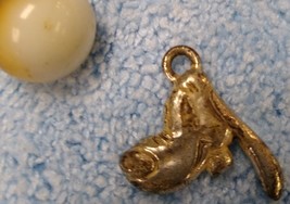 vintage Cracker Jack charm prize Silvery Plastic Pluto Disney - £7.62 GBP