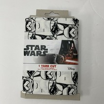 Disney Licensed 1 Yard Fabric 100% Cotton Storm Troopers Star Wars *New* - £6.13 GBP
