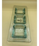 BF Recycled Glass Serving Tray Made In Spain Original Sticker - $423.28 MXN