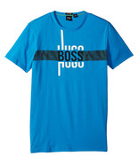 Hugo Boss Men&#39;s 2 Basic Single Jersey Logo Tee, Blue Aster, L 3655-9 - £62.29 GBP