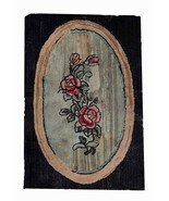 Handmade vintage American Hooked rug 2.4&#39; x 3.4&#39; (74cm x 106cm) 1900s - £718.97 GBP