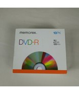 Memorex DVD-R 16x 4.7GB 120min 10 Pack in Slim Case Blank Disc - £7.78 GBP