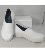 Ladies Landau Foot Wear RX White Slip On Nursing Comfort Clogs Shoes Size 6 - £18.93 GBP