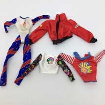 1996 Barbie Olympic Gymnast Outfit, Troll Top, McDonald&#39;s Top, Baywatch Jacket - £15.32 GBP