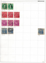 UNITED STATES 1940 Very Fine Used Stamps Hinged on List Scott # 884-887 - £0.77 GBP