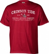Alabama Crimson Tide 2009 BCS National Champions t-shirt NWT BAMA Roll Tide NCAA - £14.20 GBP