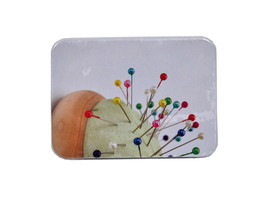 Sew Tasty Sewing Kit In Pincushion Themed Compact Tin - £4.67 GBP