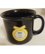 Proctor &amp; Gamble P&amp;G Olympics World Wide Partners Coffee Soup Mug Cobalt... - $9.22