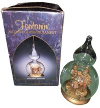 Vintage Fontanini Simonelli Hobo Clown BAND Ornament TEARDROP Glass - $29.58