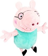 New Peppa Pig Daddy Pig Hand Puppet Play &amp; Say Interactive Talking Plush Nib ! - £15.42 GBP