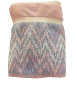 EUC Vintage Fieldcrest Royal Velvet Bath Towel Combed Cotton Loops Pink ... - $19.42