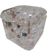 Vtg Lucite Acrylic Ice Bucket Suspended United State Coinage 1970&#39;s MCM Mod - $15,057.09 MXN