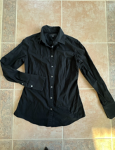 Banana Republic Riley Women shirt chemisier  Black  size 0 - £38.77 GBP