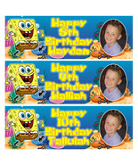 SPONGEBOB PHOTO Personalised Birthday Banner - Spongebob Birthday Party ... - €4,46 EUR
