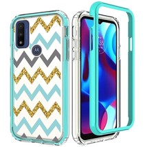 Beautiful Design Hybrid Shockproof Case ZigZag For Motorola Moto G Pure - $7.66