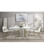 Fadri Side Chair 2Pc, Teddy Sherpa & Mirrored Gold Finish - €646,90 EUR Fadri Side Chair 2Pc, Teddy Sherpa & Mirrored Gold Finish - €646,90 EUR