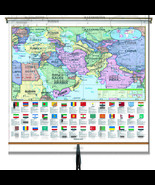 Middle East Essential Classroom Wall Map on Roller w/ Backboard - £170.93 GBP