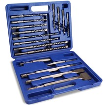 WORKPRO 17-Piece SDS-Plus Rotary Hammer Drill Bits and Chisel Set, Carbide-Tippe - $65.99