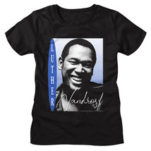 Luther Vandross Greatest Hits Women&#39;s T Shirt Smiling R&amp;B Soul Singer Concert - £21.60 GBP+