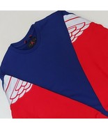Nike Air Jordan Wings Classics Crew Sweatshirt Mens Size M Blue Red AO04... - £62.76 GBP