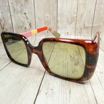 Tortoise Brown Striped Large Square Fashion Sunglasses - FRAME ONLY - $14.80
