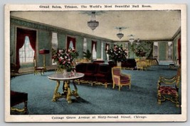 Chicago IL Trianon Ball Room Grand Salon Cottage Grove Ave Postcard E26 - £5.58 GBP